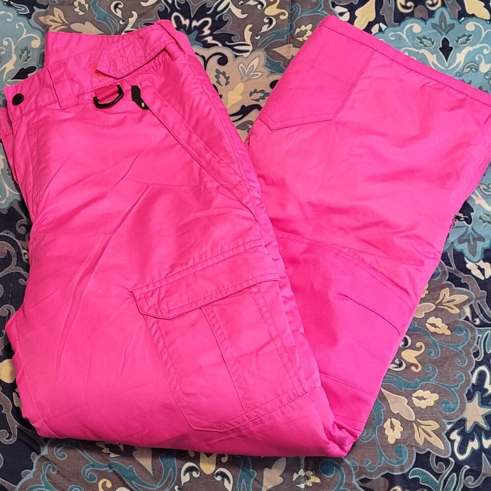 Like NEW! Arctic Quest Girls Hot Pink Snow Pants (Size 14/16- Large)